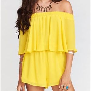 SMYMM ROSARITA ROMPER IN DAFFODIL CHIFFON